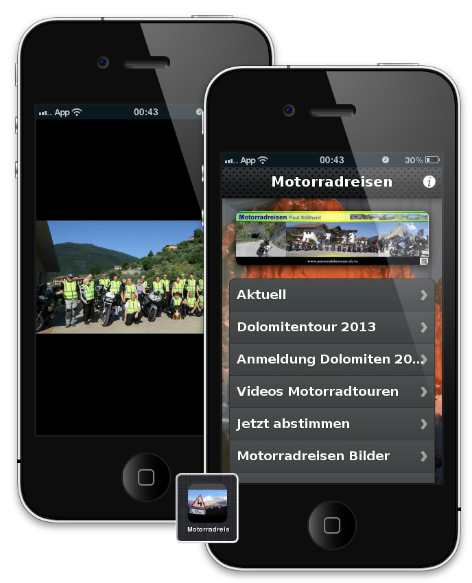 Die mobile App wird aktuell nur unter iPhone, iPod touch und Android unterstützt. Weitere Geräte werden folgen.